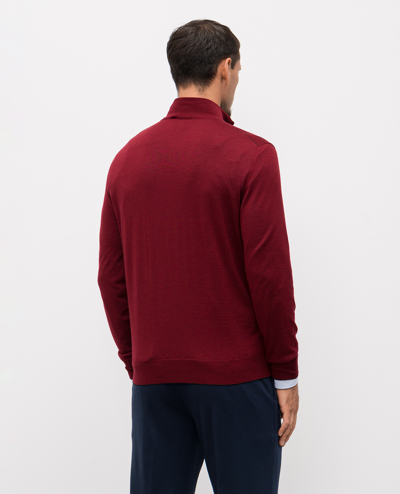 

Burgundy sweater made of wool, silk and cashmere Stefano Ricci