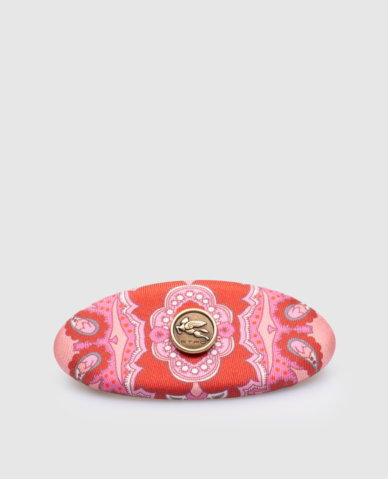 

Pink hair pin with logo emblem Etro