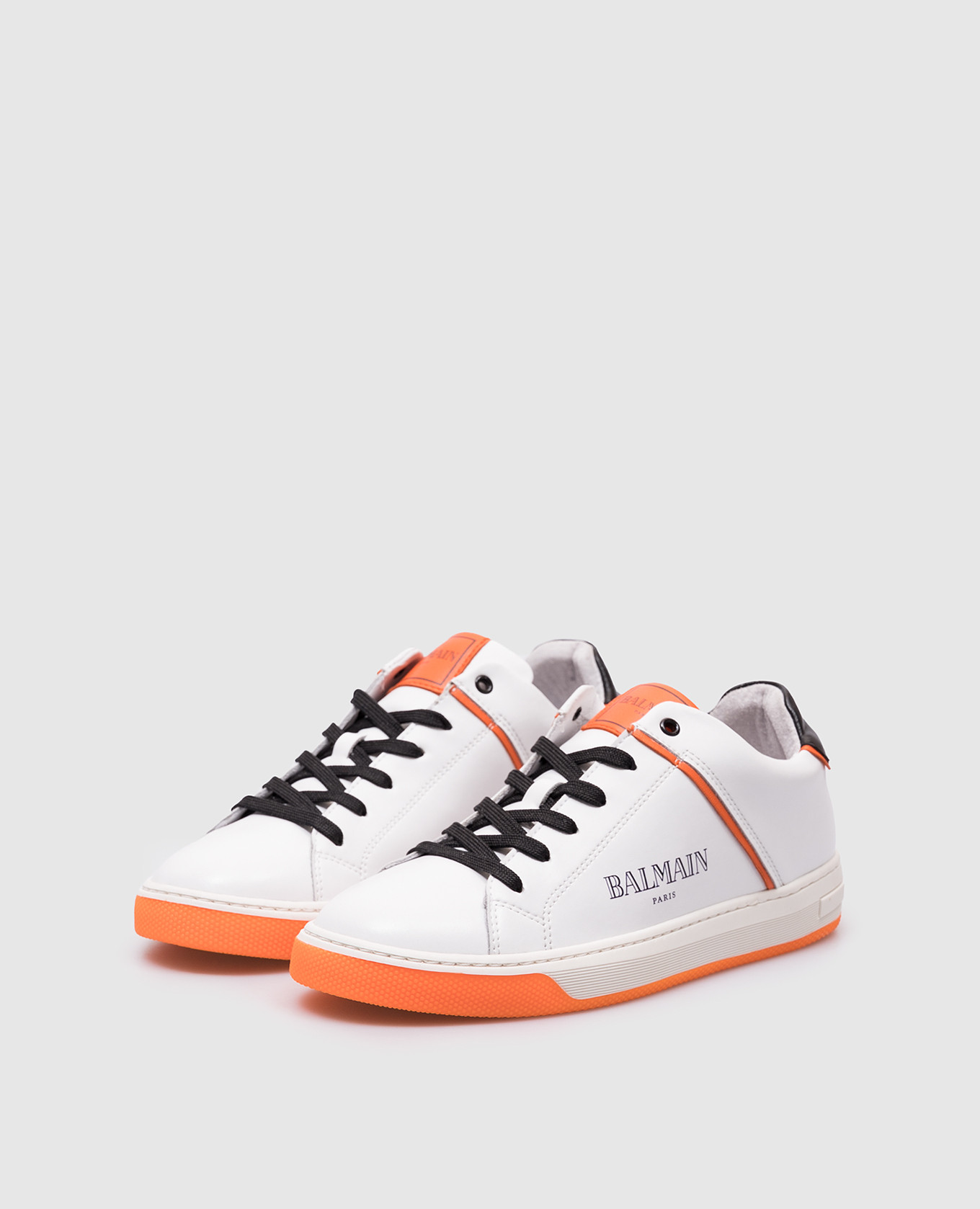 

Children's white leather sneakers Balmain