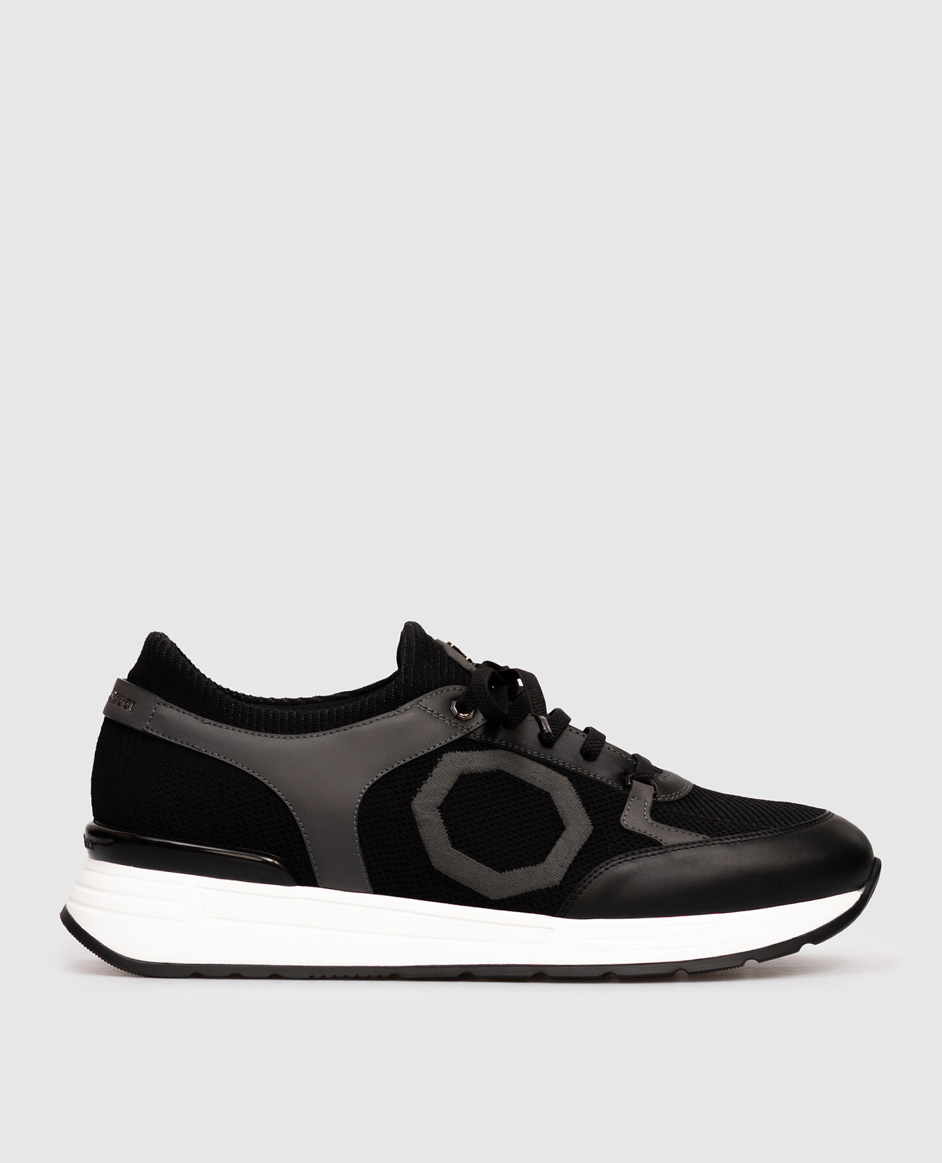 Black combination sneakers Stefano Ricci