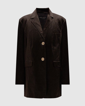 Marina Rinaldi Cancun gray velor jacket CANCUN