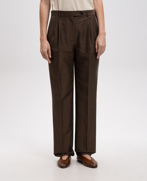 The Row Brown Norbert wool trousers 8484W3152
