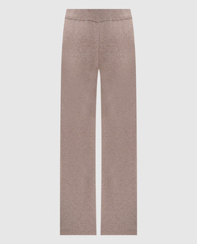 Peserico Beige wool pants with lurex S94108F07Y09160