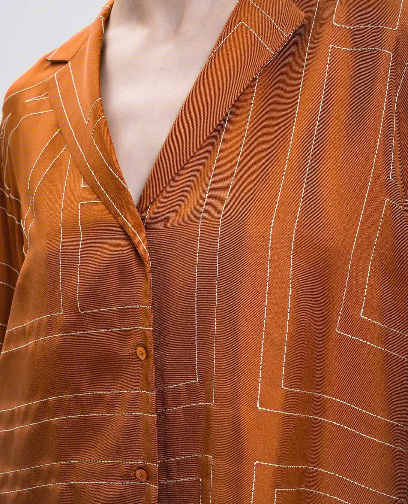 

Orange silk blouse Toteme