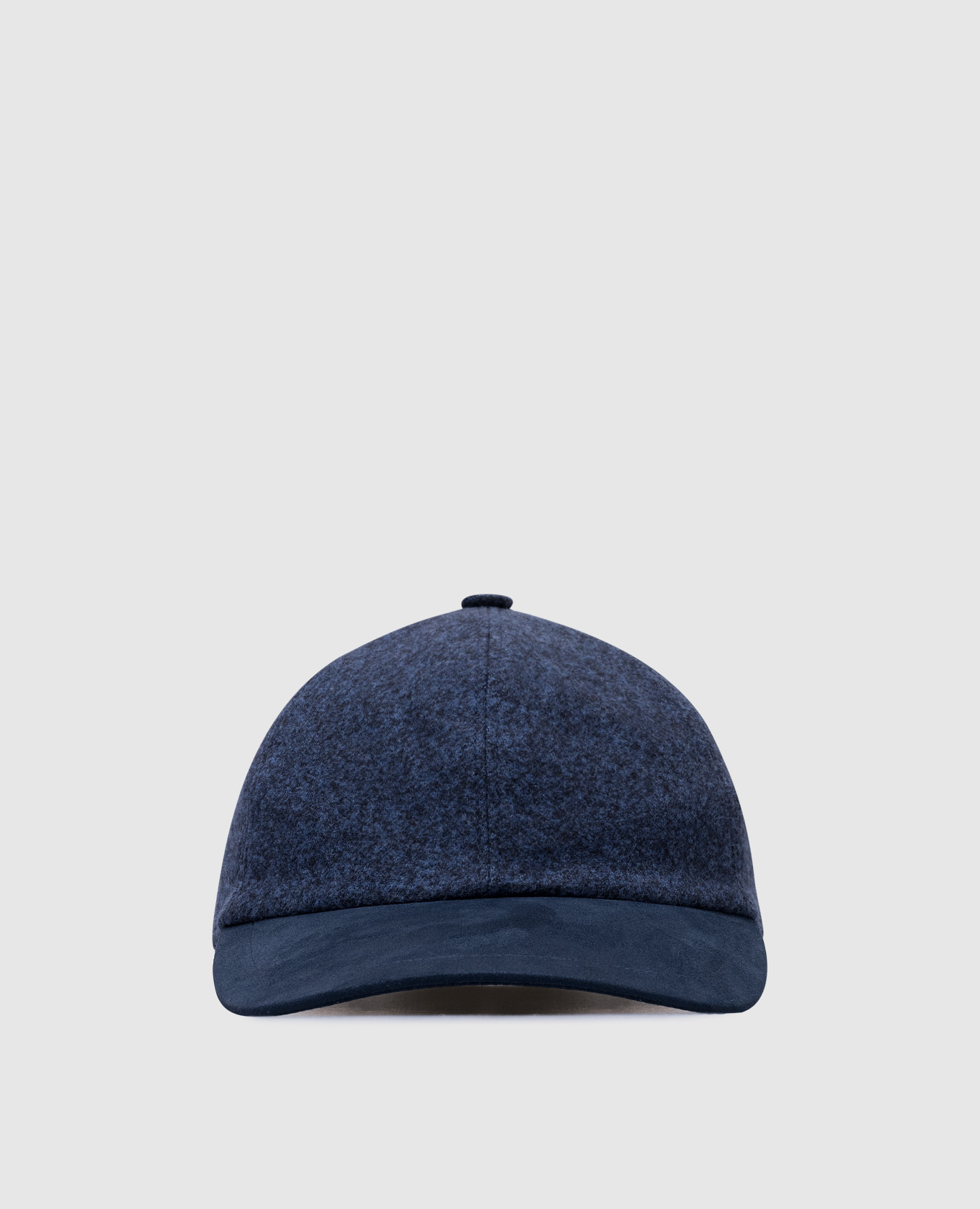 Blue wool cap with logo capobianco