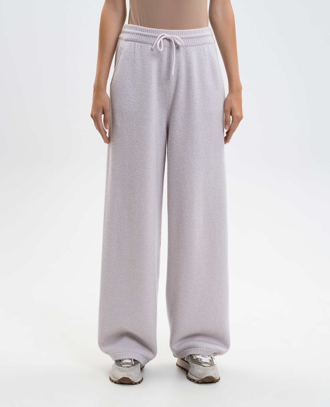 

Grey Alicante cashmere pants with lurex Simonetta Ravizza
