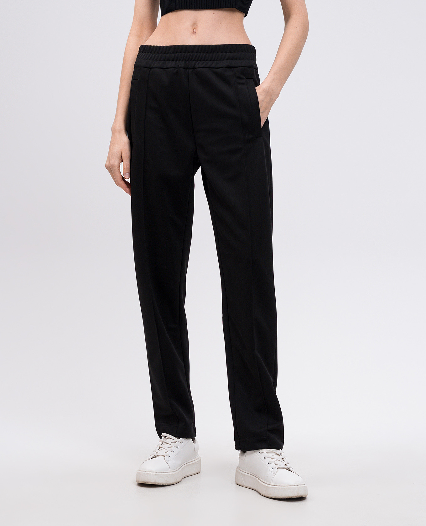 Black pants with logo print Palm Angels 3