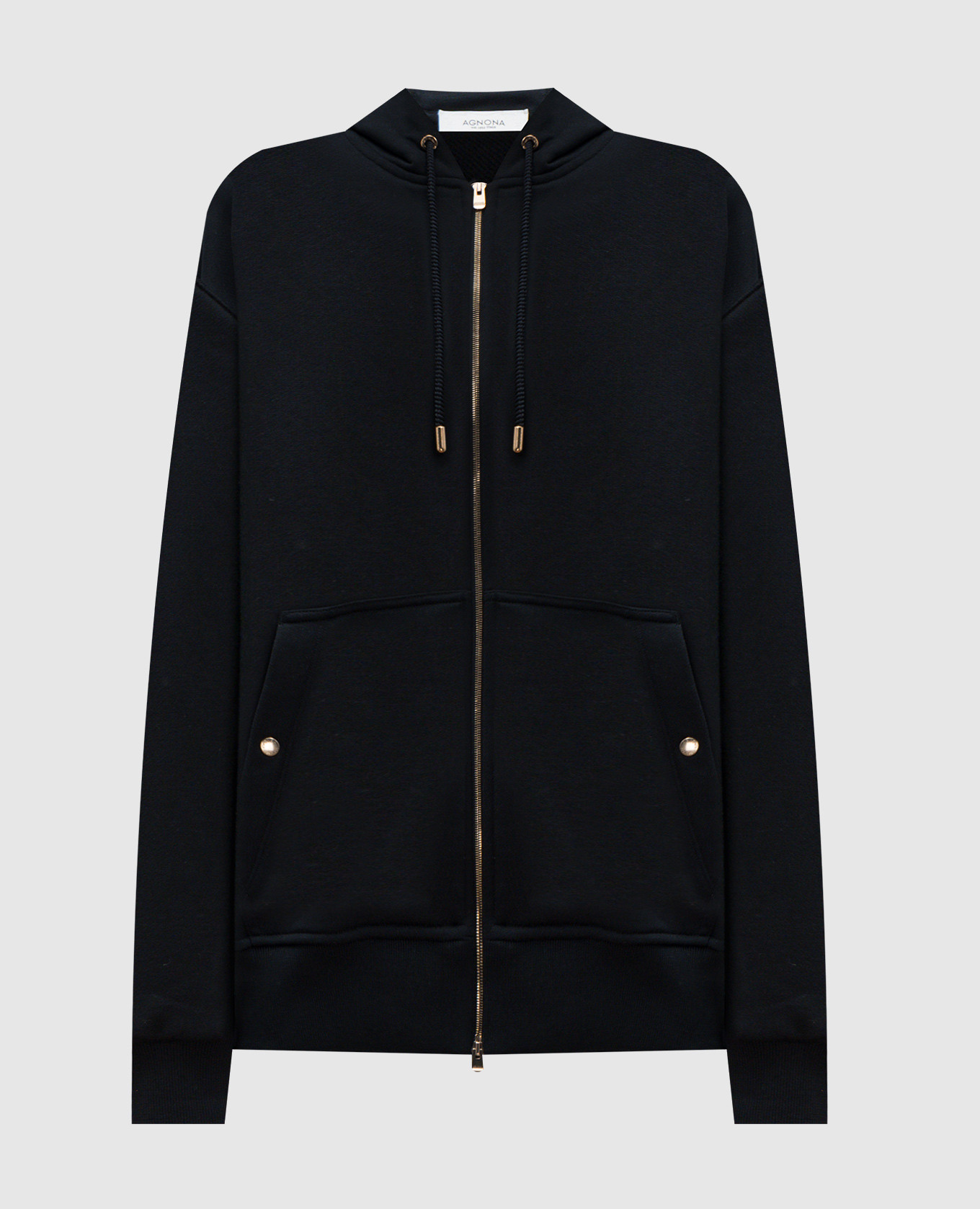 

Black sports jacket with silk Agnona