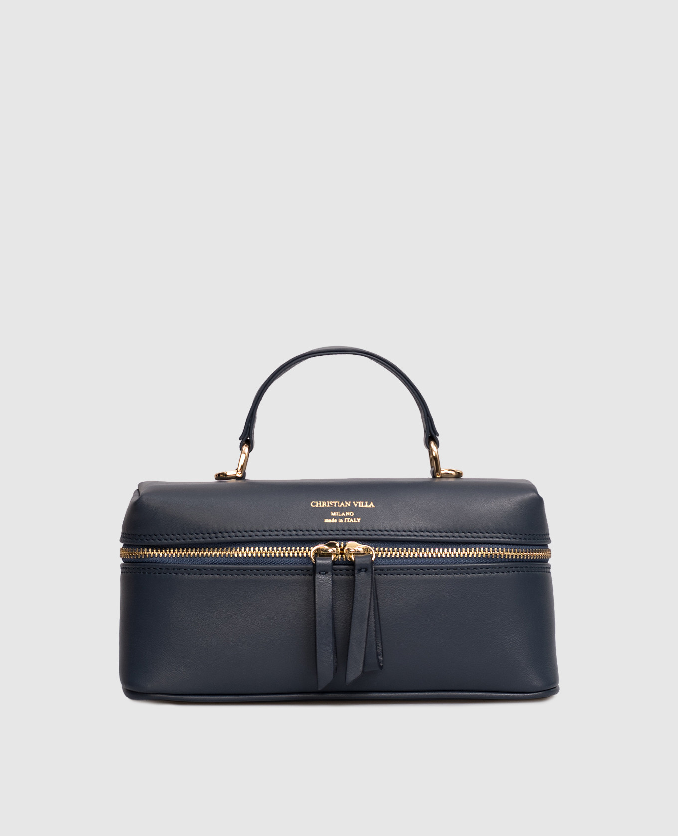 

Blue leather crossbody bag Christian Villa