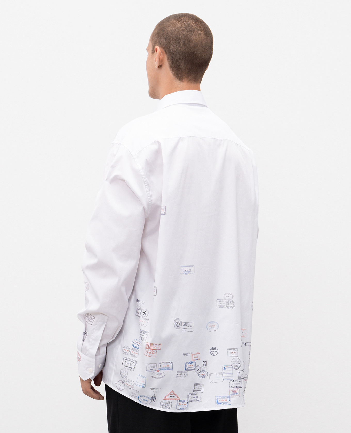 White shirt with print Vetements 4