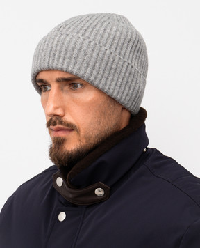 Brunello Cucinelli Gray cashmere hat M2293900