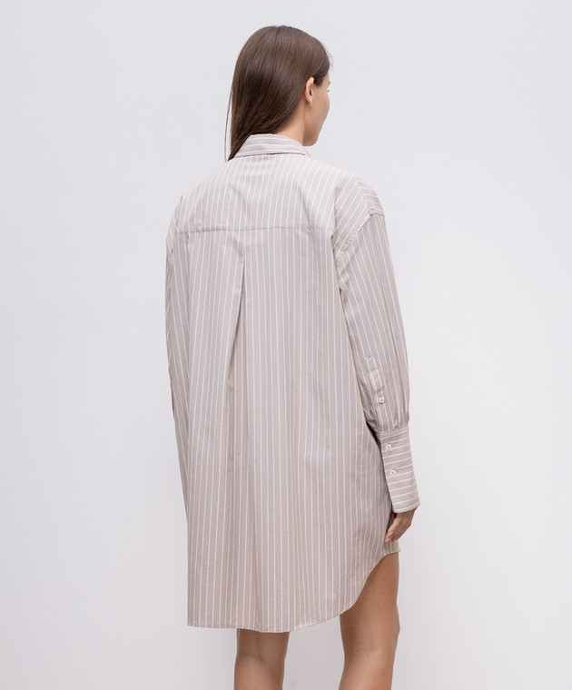 anine bing shirt dress Anine Bing Beth Mini Dress in Black/Brown Leopard