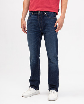 Palm Angels Blue jeans with a distressed effect PMYA039F24DEN002