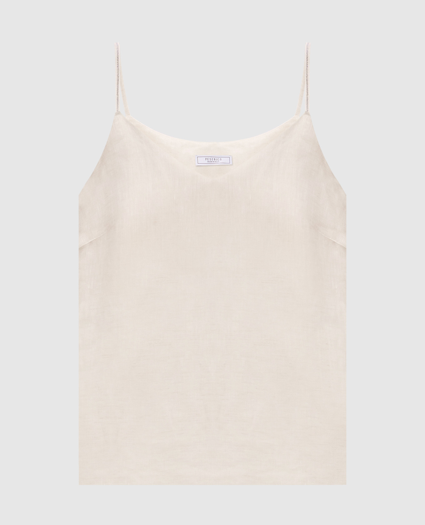 Beige linen top Peserico