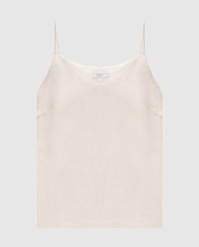 Peserico Beige linen top S0801802600