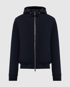 MooRER Blue down jacket BRIGNO made of wool and cashmere BRIGNOMRW