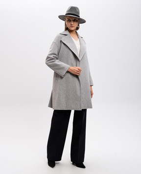 Heresis Gray coat made of wool to smell G7195G400
