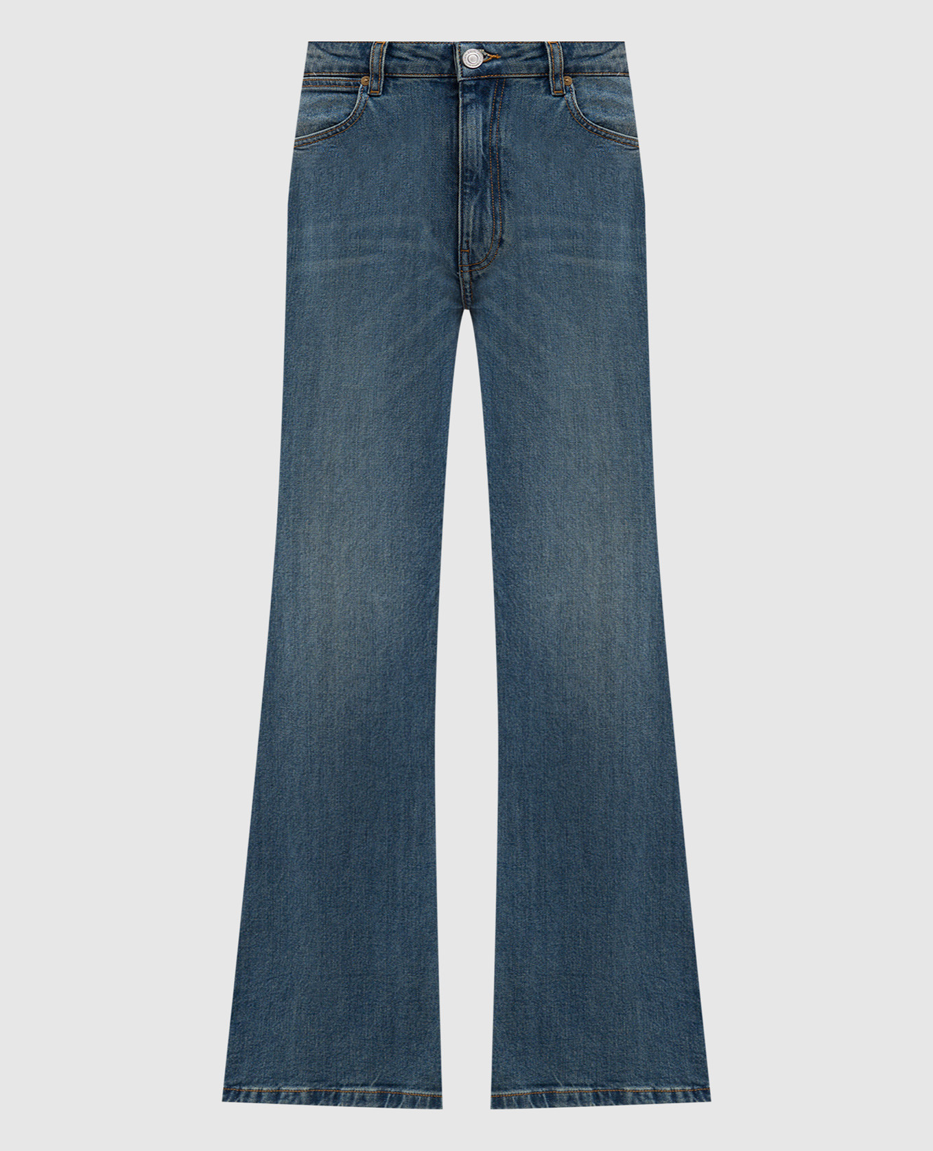 

Blue flared jeans with logo patch JOSEPH
