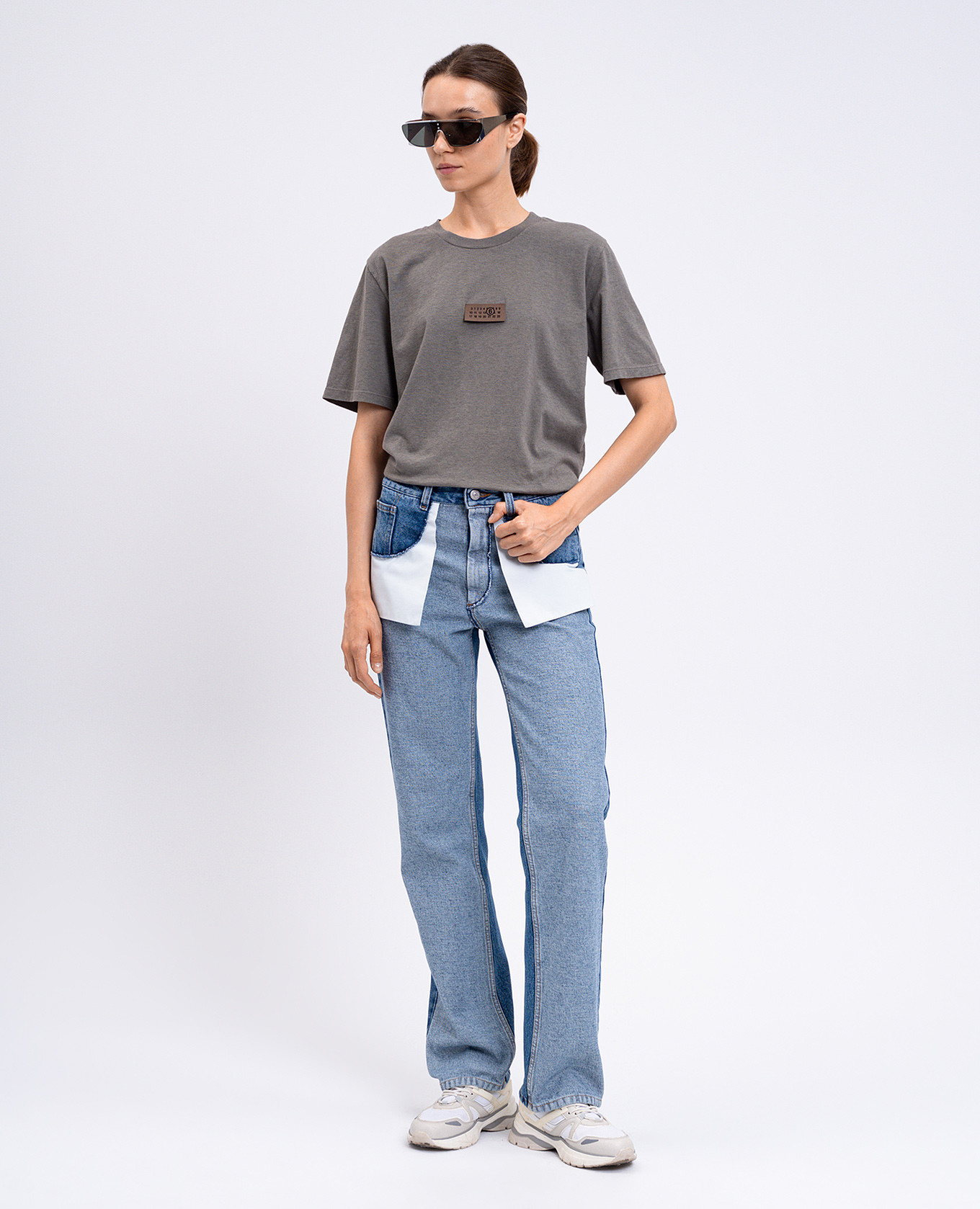 

Blue jeans with a turned-up effect Maison Margiela MM6