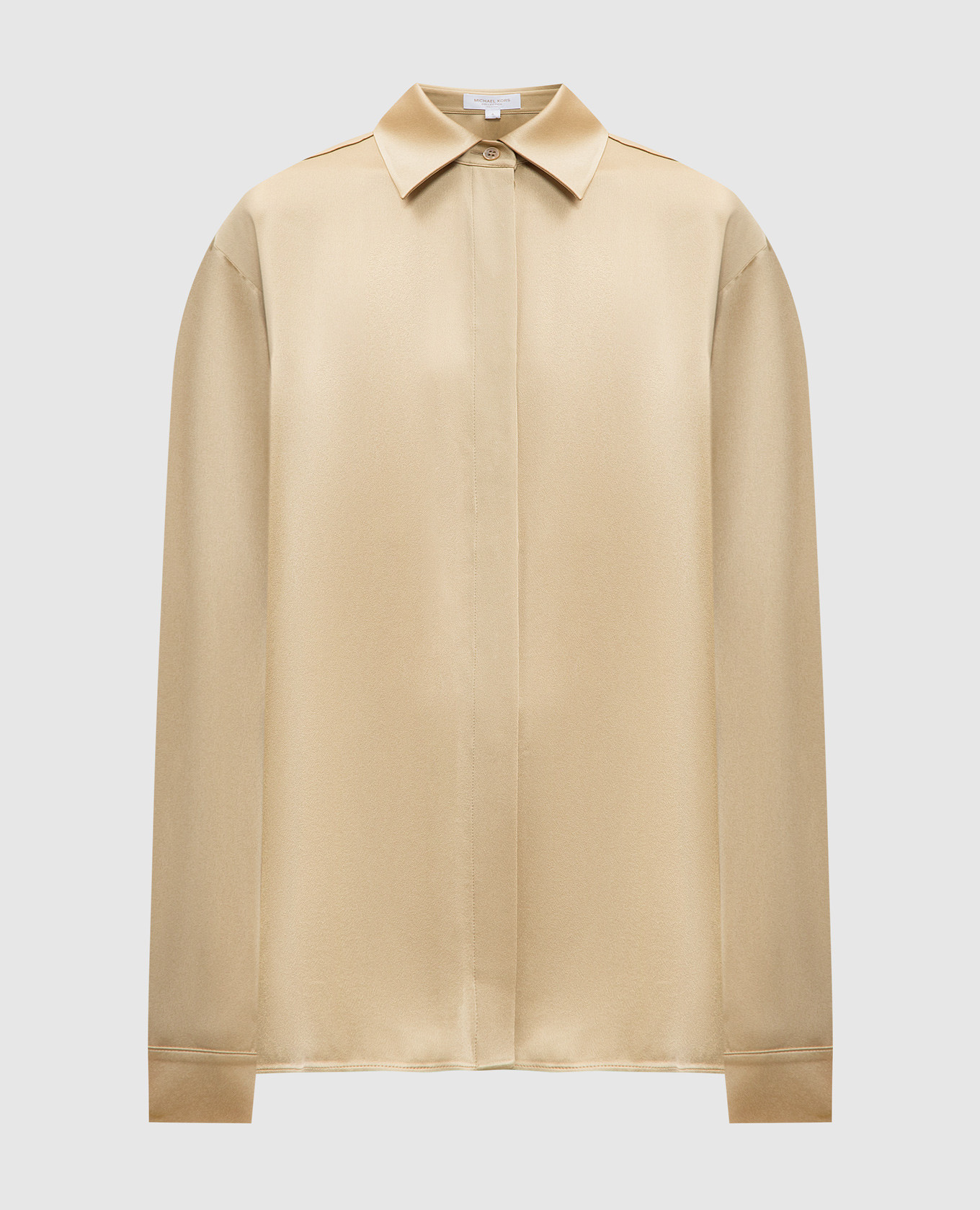 Charmeuse beige blouse