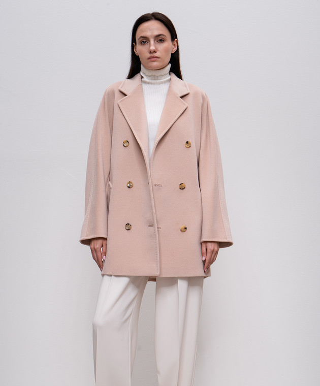 Max Mara - Pink REBUS double-breasted wool and cashmere coat Max Mara - Pink REBUS double-breasted wool and cashmere coat