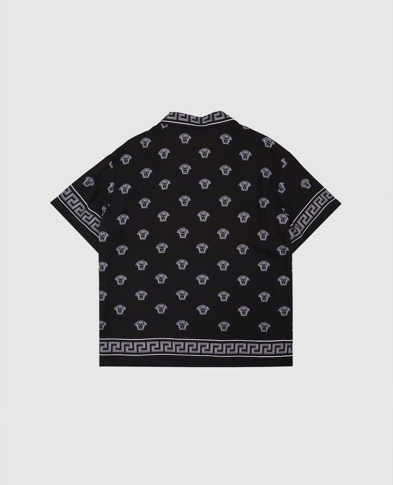 

Children's black shirt with Medusa Bandana print Versace