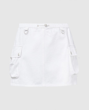 Coperni White denim mini skirt with pockets COPJ49251