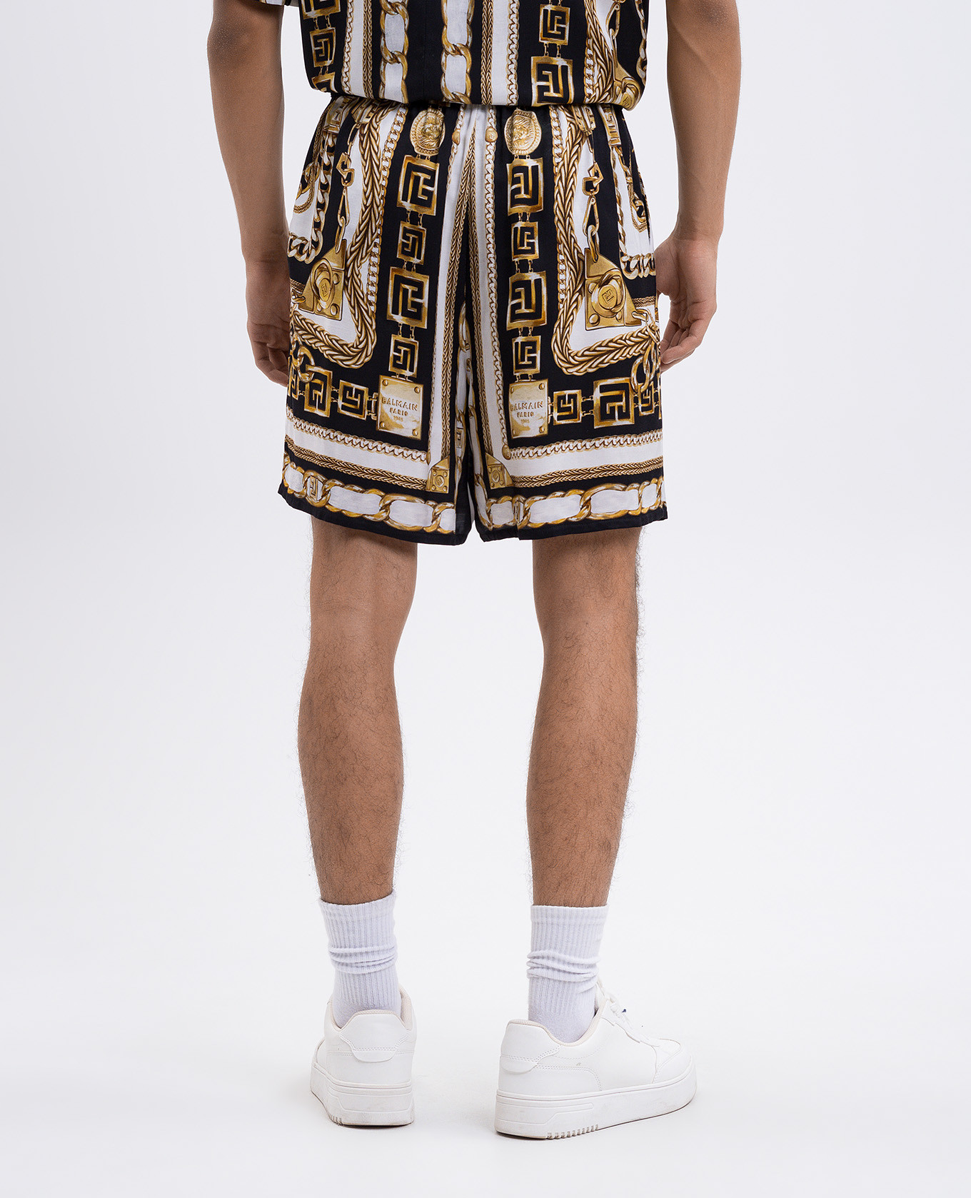 

Black printed shorts Balmain