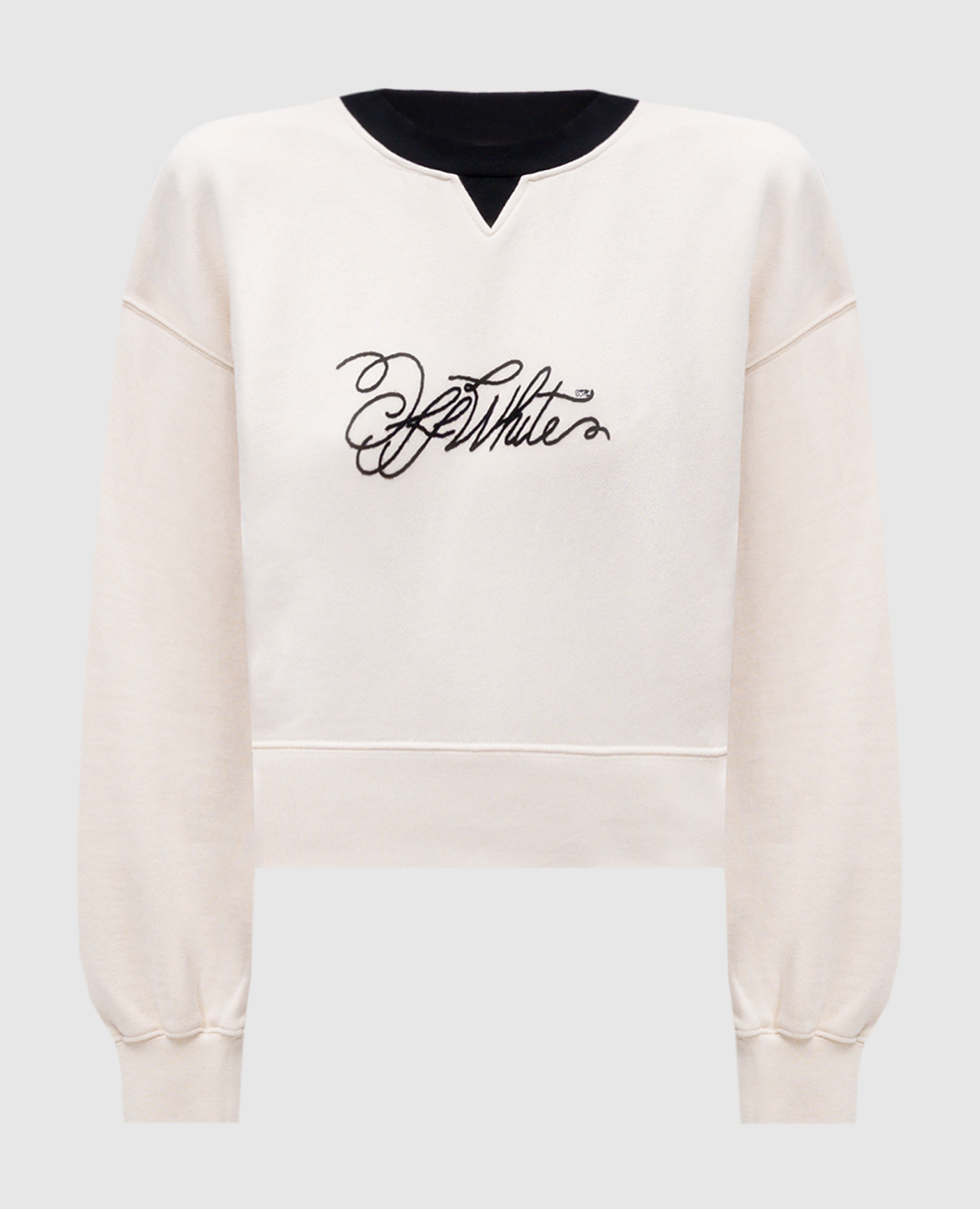 

Beige sweatshirt with logo embroidery Off-White