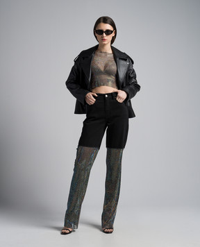 Santa Brands Black top with crystals CRYSTALTOP