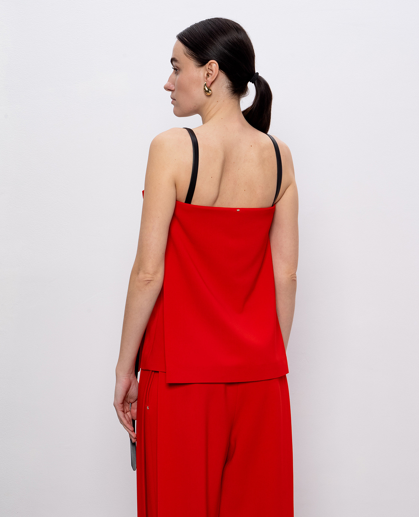 

Red top with branded crystal Max Mara Sportmax