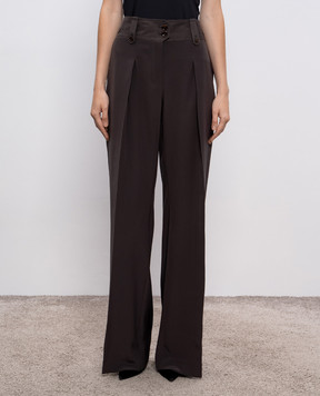Tom Ford Gray silk pants PAW634FAX1521