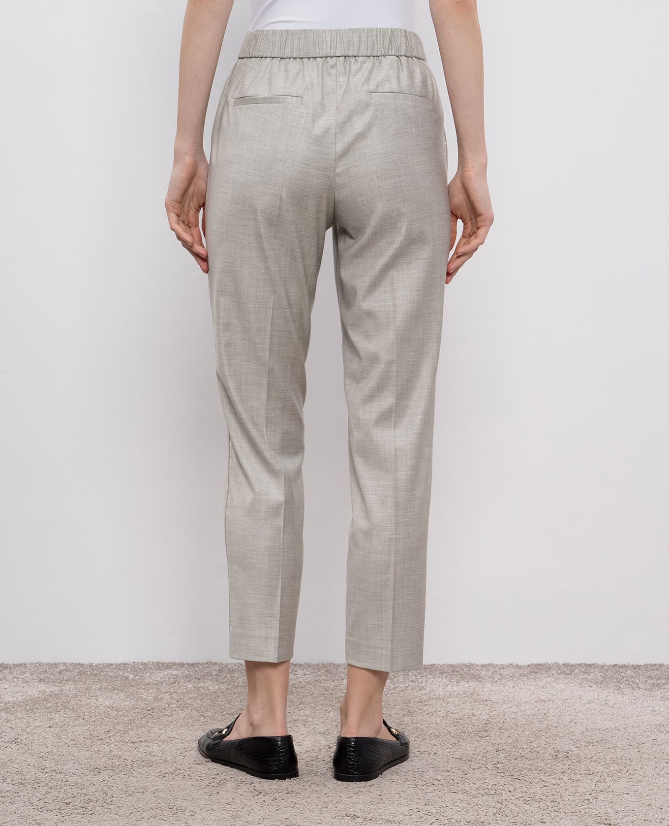 

Gray pants with wool Peserico, Grey