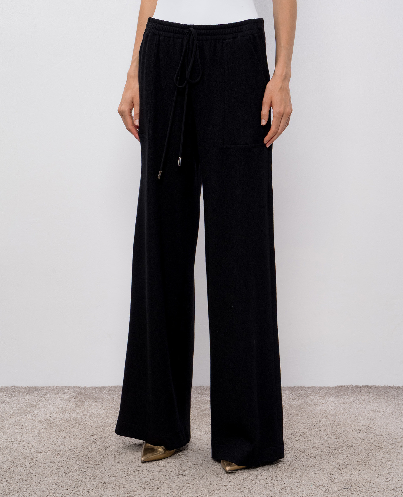 Black wool, silk and cashmere pants Ermanno Scervino 3