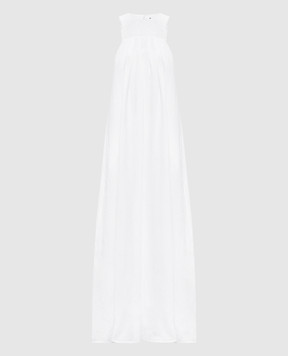 Peserico White linen maxi dress with sequins E0245700Q702600