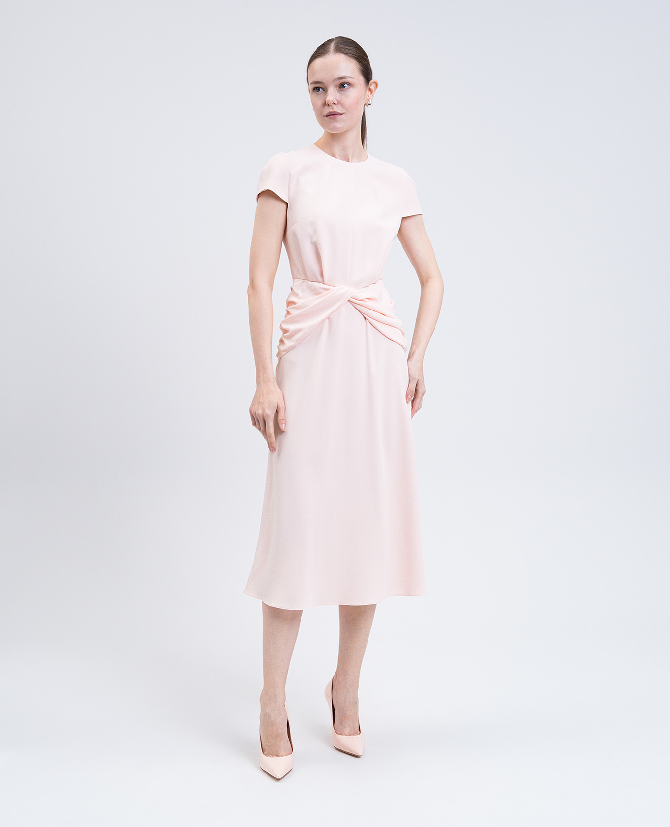 

Pink midi dress Alexander McQueen