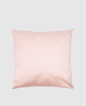 Blumarine Pink Note decorative pillow with Swarovski crystals H0000000131