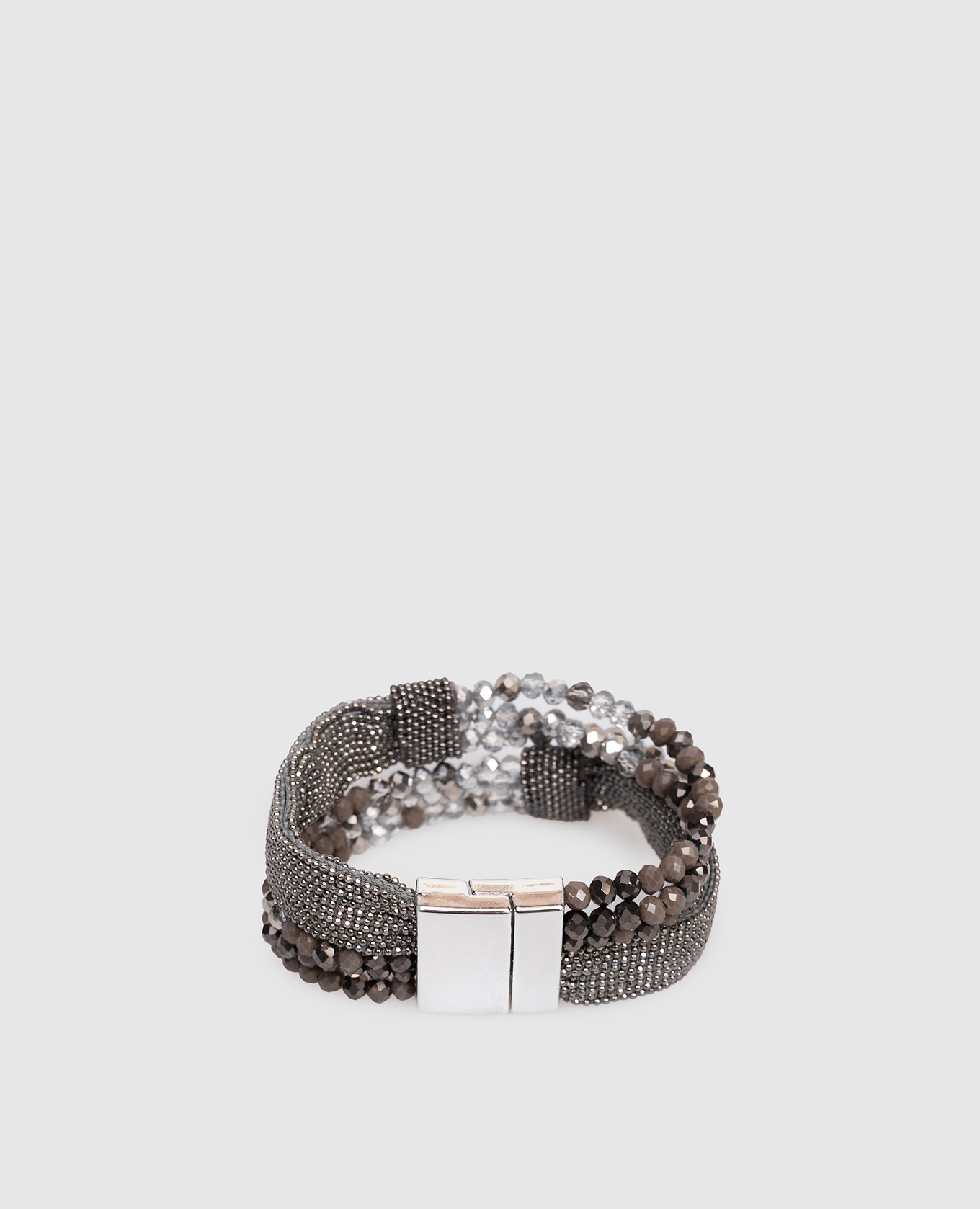 Gray beaded bracelet Peserico