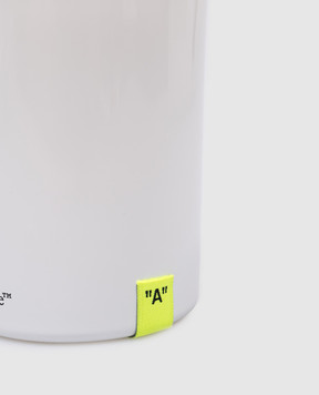 Off-White White scented candle in Arid Earth candle holder OC13001B22GE104M