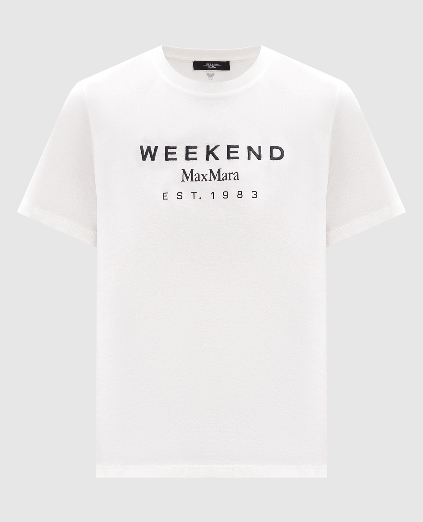

White CABINA T-shirt with logo print Max Mara Weekend