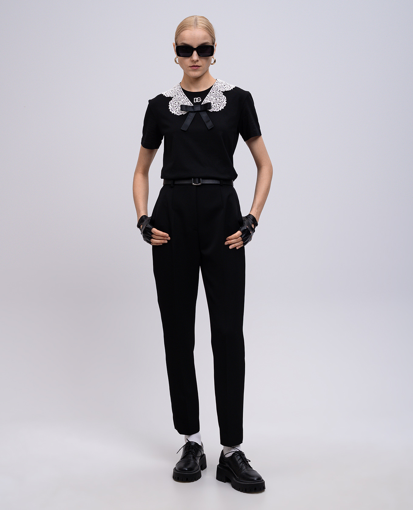 

Black T-shirt with applique Dolce&Gabbana