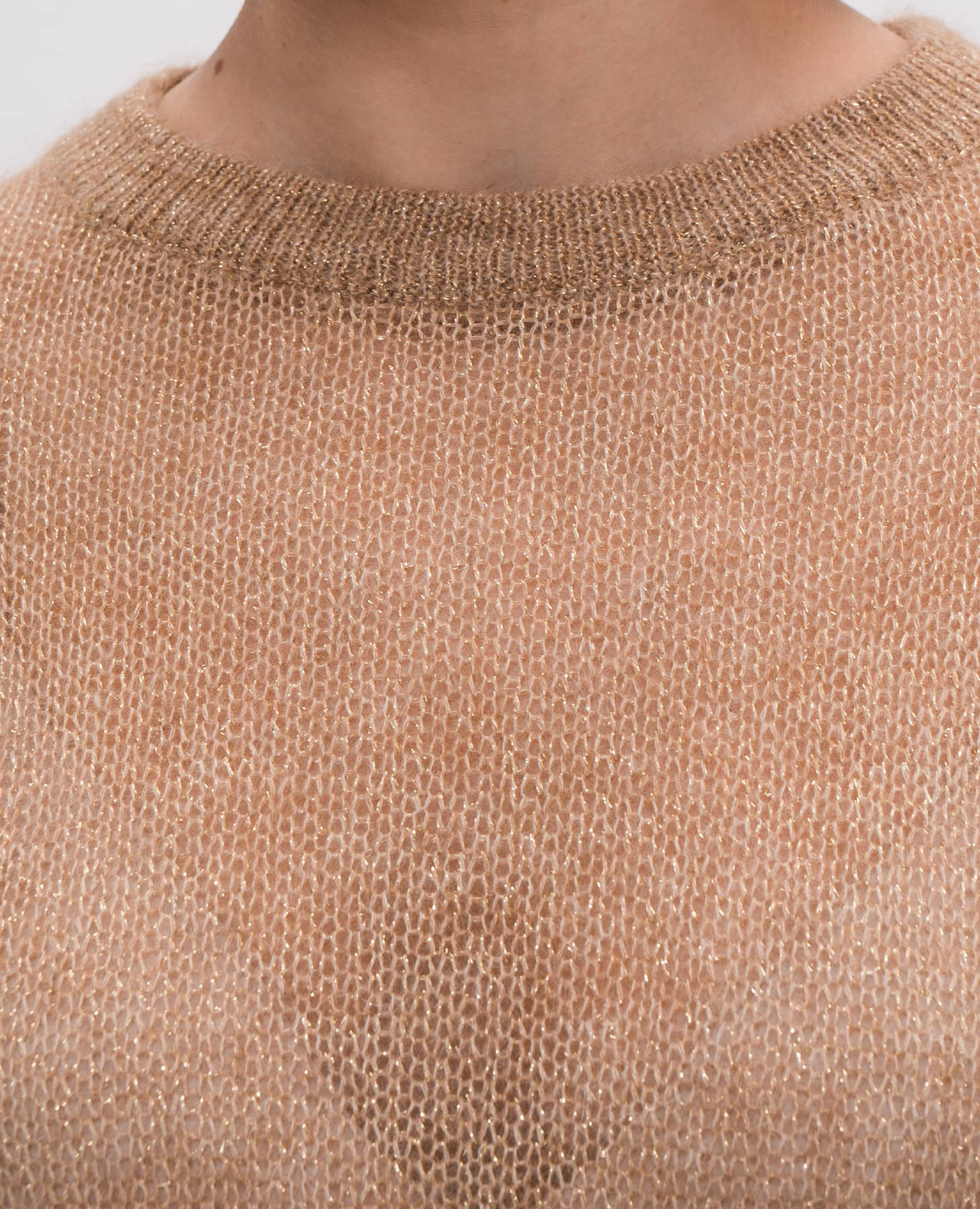 

Beige wool jumper with lurex Brunello Cucinelli