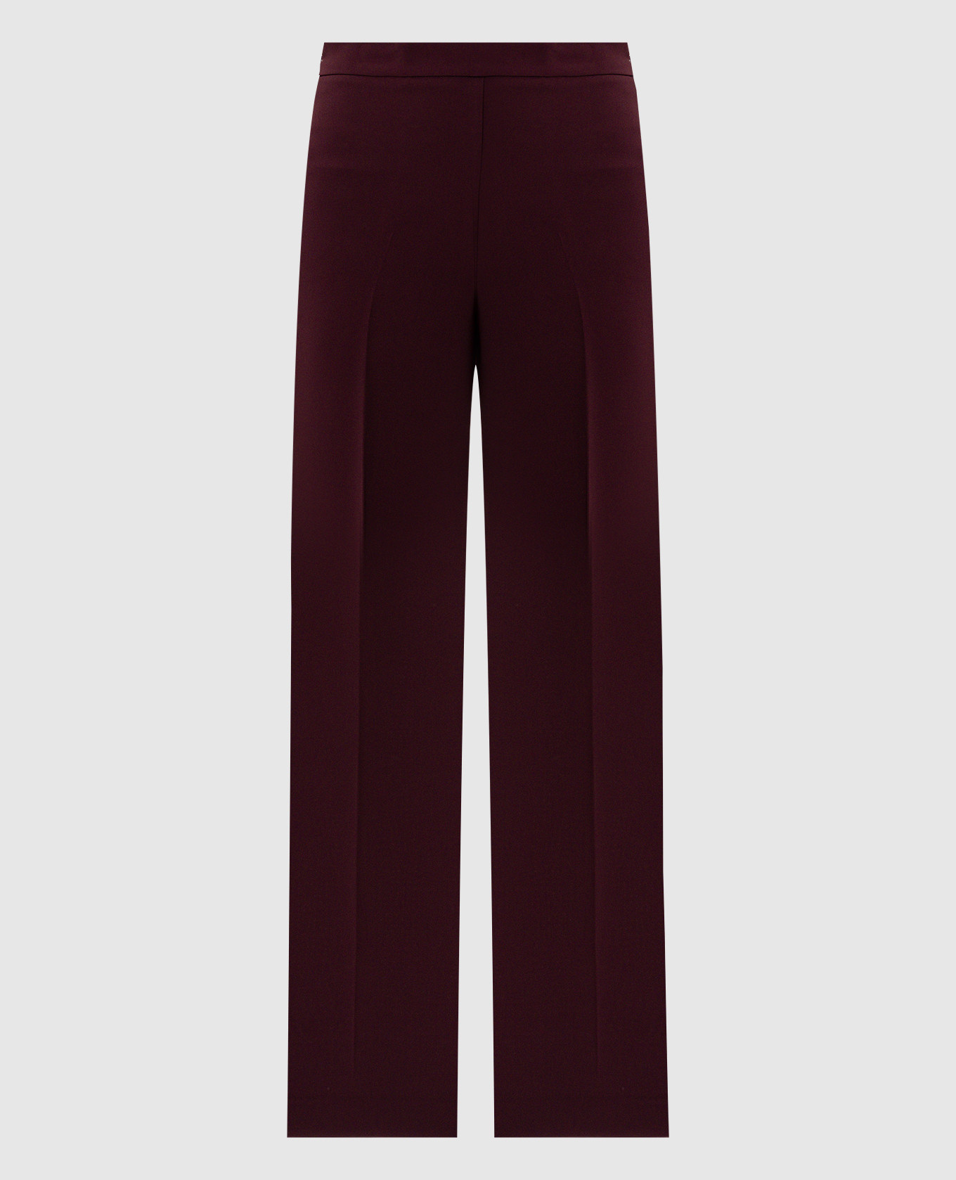 

Burgundy flared pants with logo Twinset