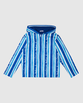 Dolce&Gabbana Children's blue striped sports jacket L4JWLCHS7PT812+