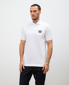Dolce&Gabbana White polo with logo G8PL4TG7F2H
