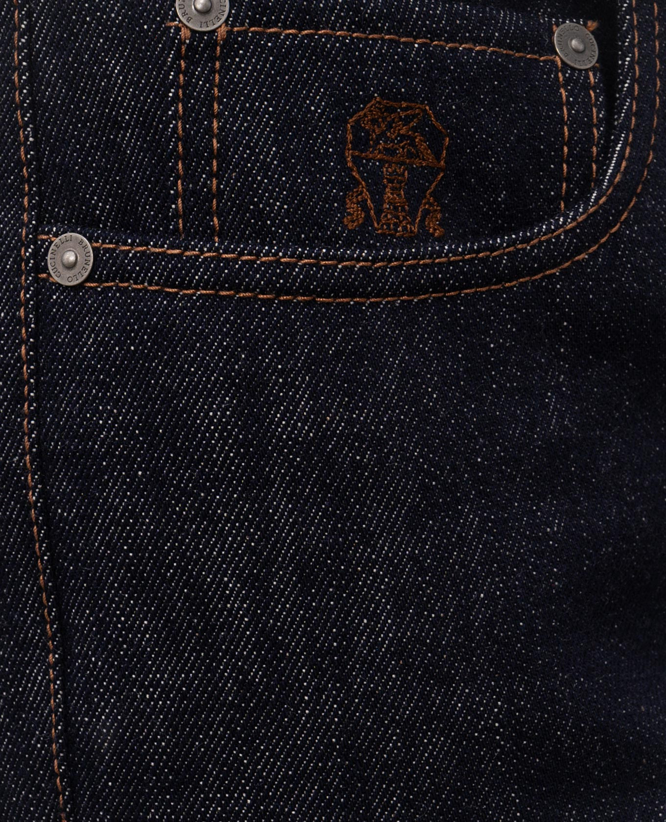 

Blue jeans with logo Brunello Cucinelli