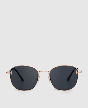 Tom Ford Gold sunglasses with logo engraving FT1167K