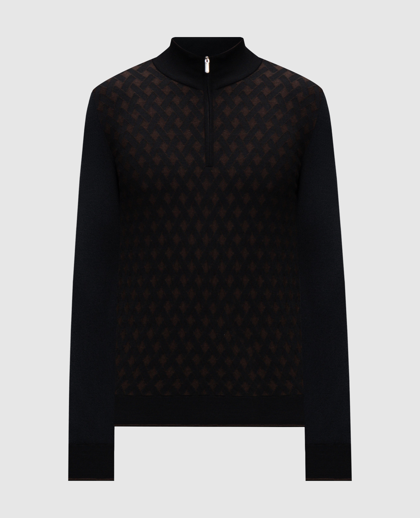 

Black wool and silk jumper Bertolo Cashmere