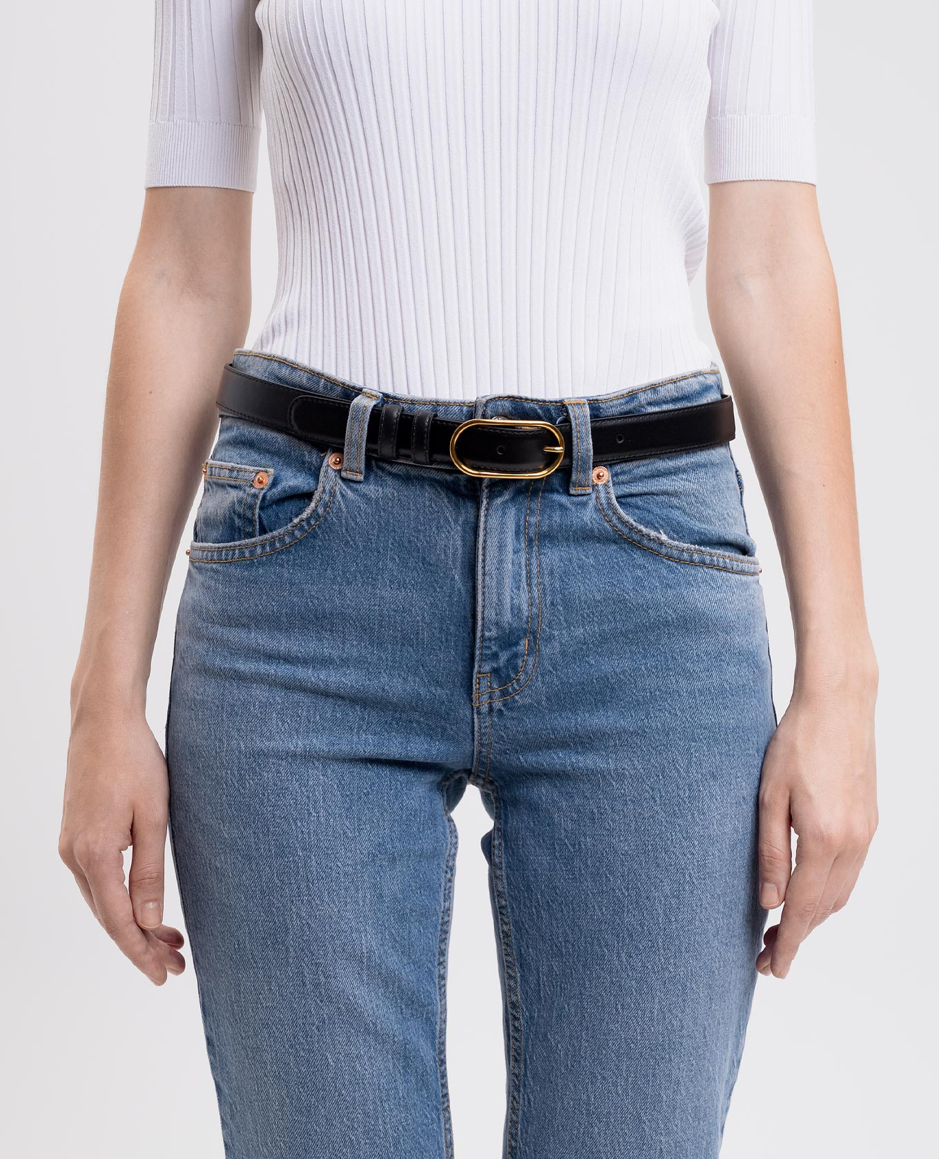 Black leather belt with logo Dolce&Gabbana 2
