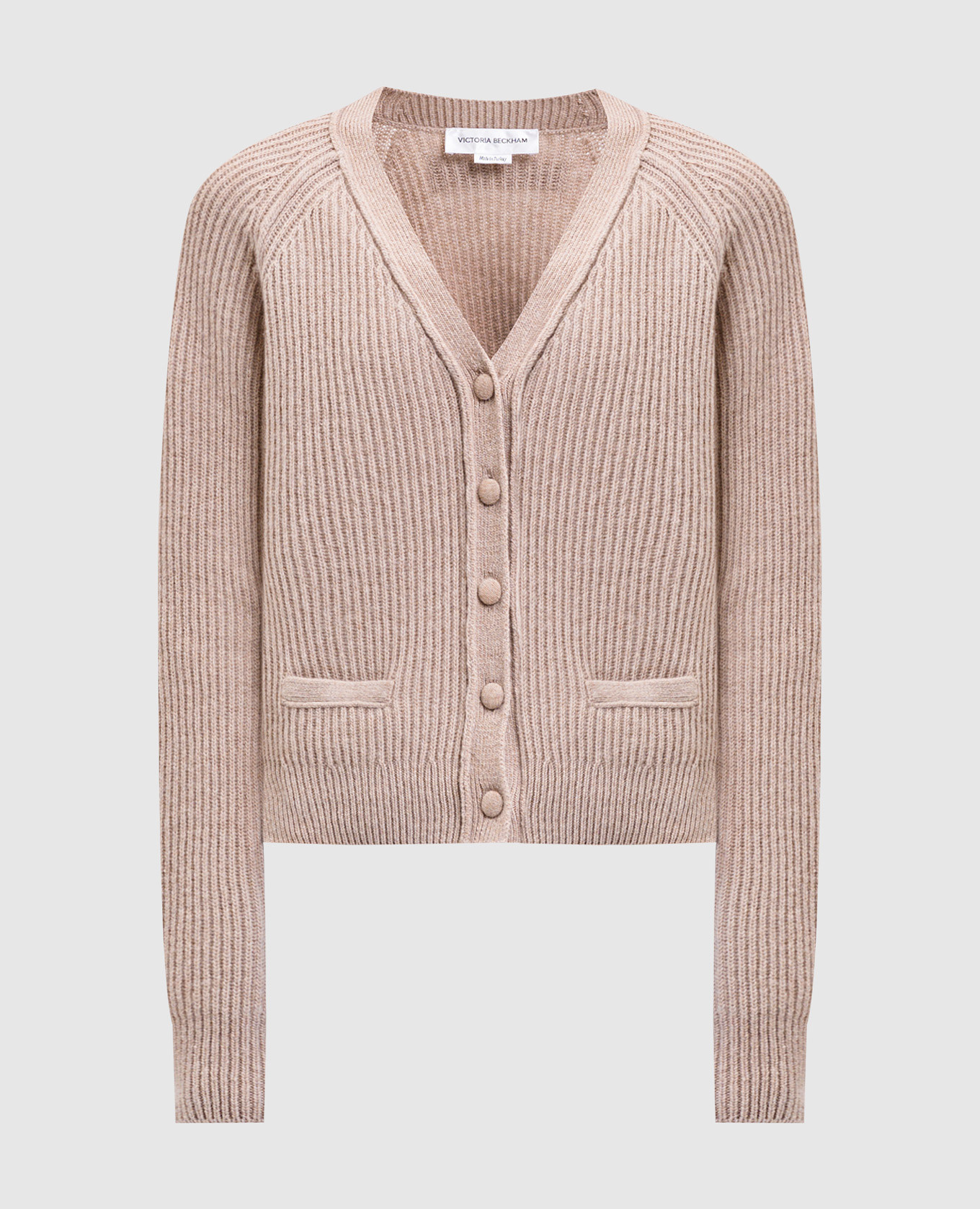 

Beige wool and cashmere cardigan Victoria Beckham